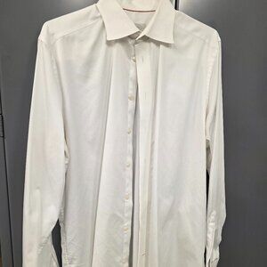 Eton slim fit white button up dress shirt